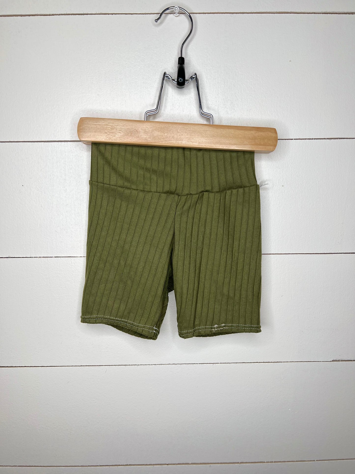 Olive Bike Shorts
