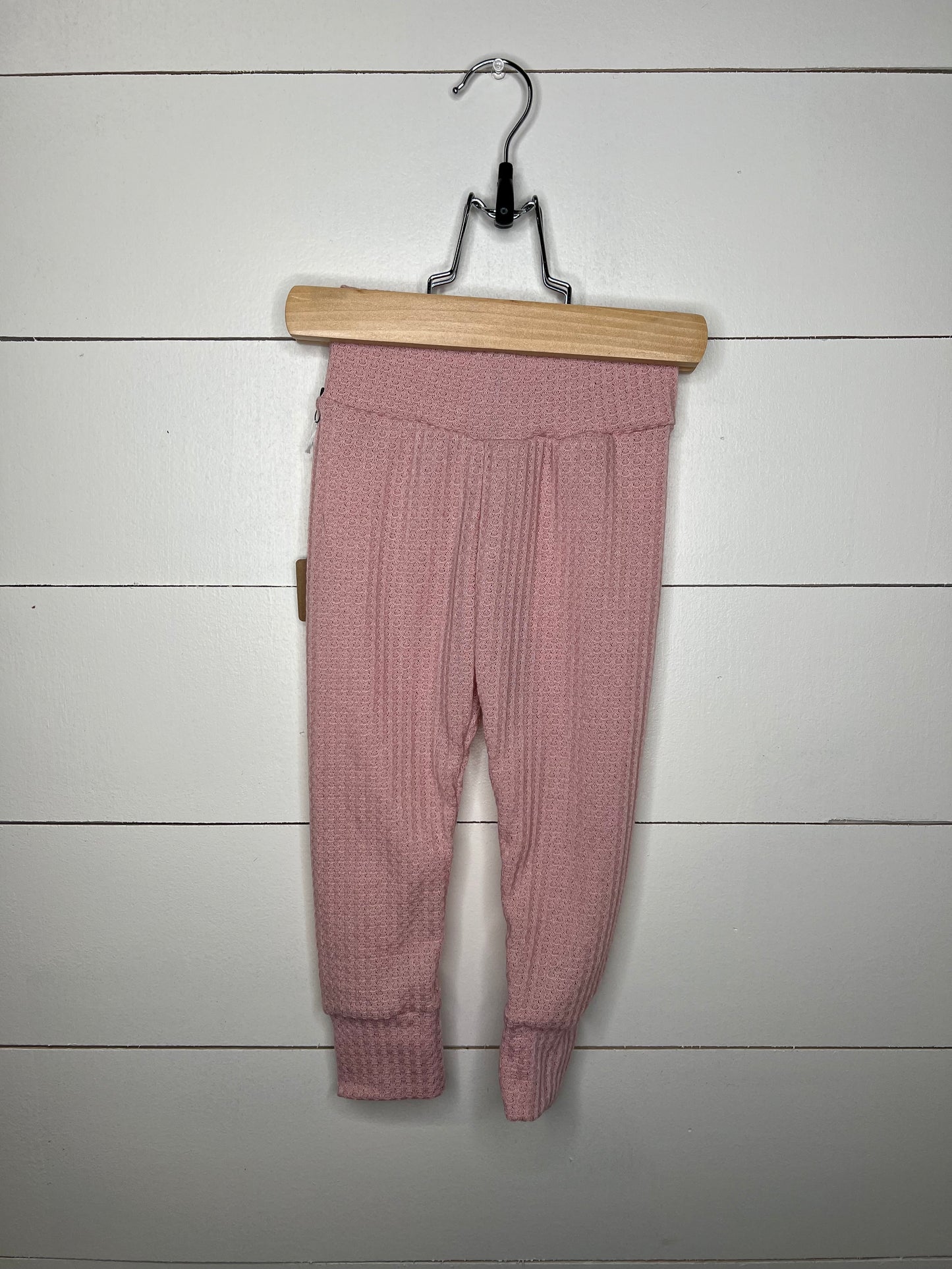 Pink waffle pants
