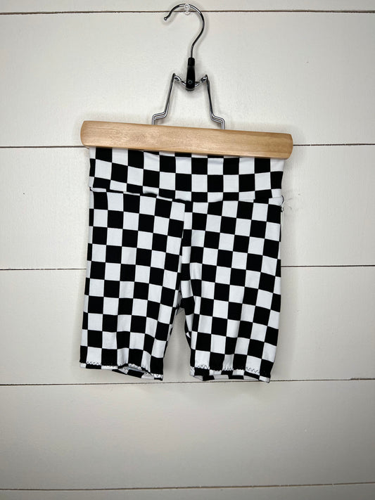 Checkered Bike Shorts